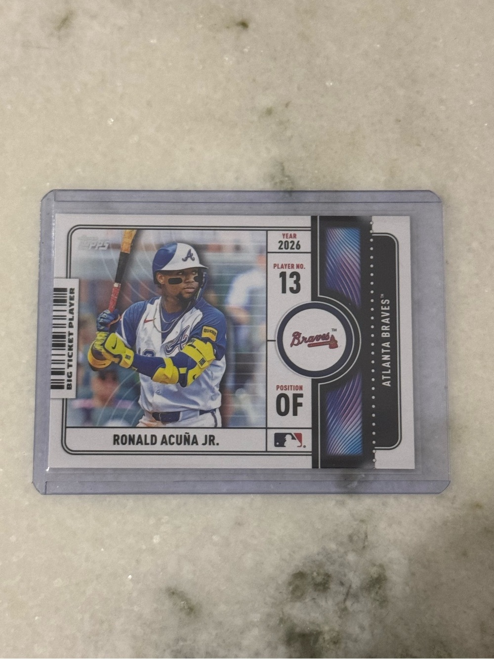 🔥 2026 Ronald Acuna Jr. Topps Big Ticket Player MLB Card.